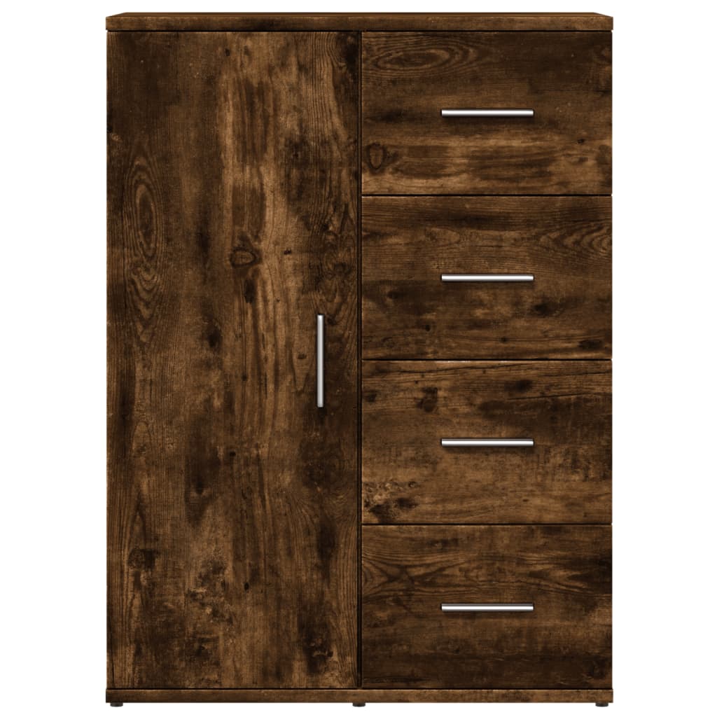 vidaXL Dulapuri, 2 buc., stejar fumuriu, 59x39x80 cm, lemn compozit vidaXL Dulapuri, 2 buc., stejar fumuriu, 59x39x80 cm, lemn compozit