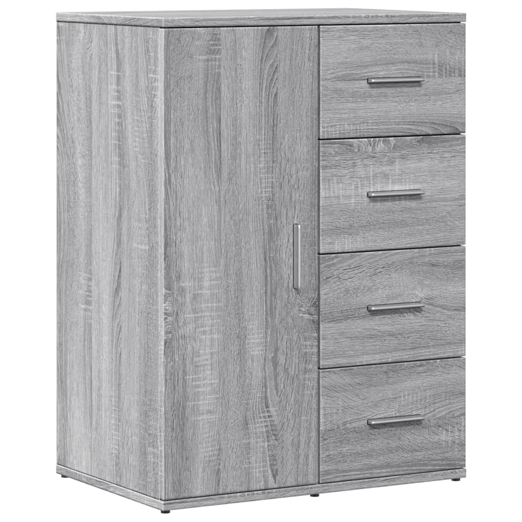 vidaXL Dulapuri, 2 buc., gri sonoma, 59x39x80 cm, lemn compozit