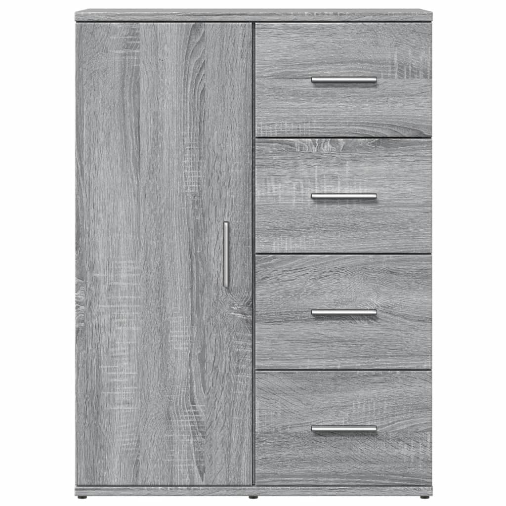 vidaXL Dulapuri, 2 buc., gri sonoma, 59x39x80 cm, lemn compozit