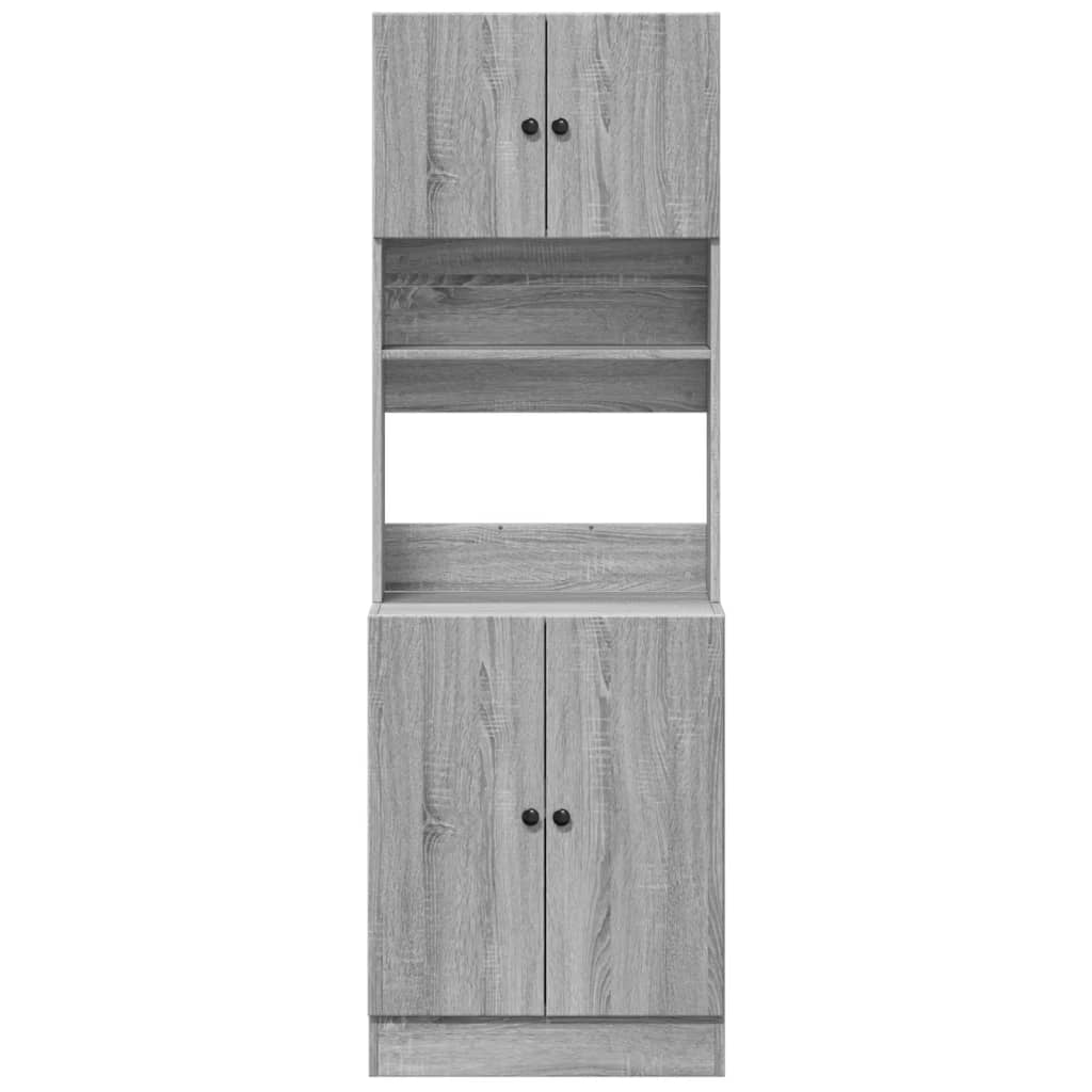 vidaXL Dulap de bucătărie, gri sonoma, 60x50x180 cm lemn prelucrat