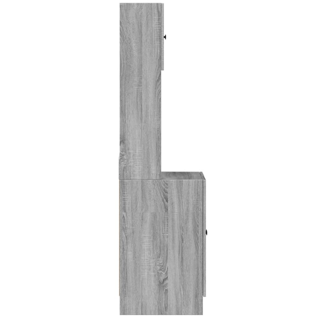 vidaXL Dulap de bucătărie, gri sonoma, 60x50x180 cm lemn prelucrat