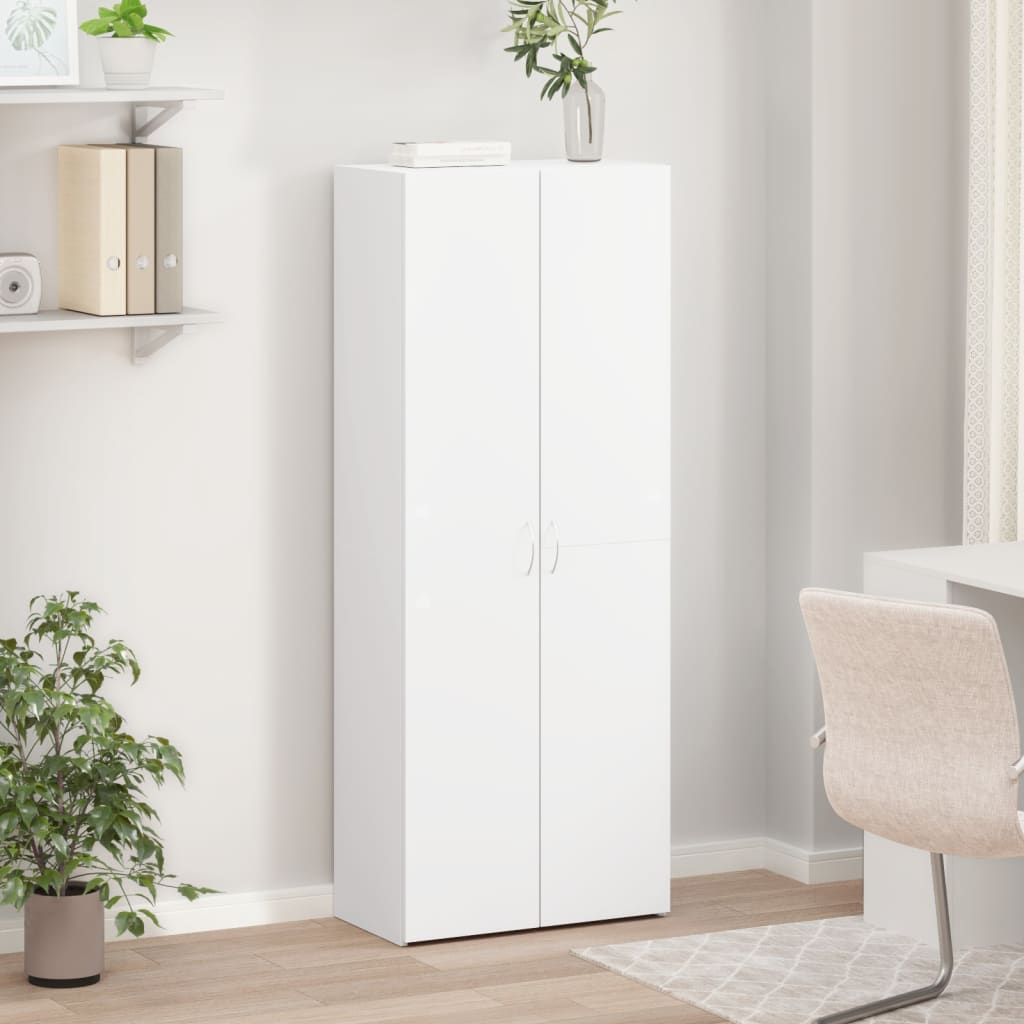 vidaXL Fișet, alb, 60x32x153 cm, lemn prelucrat vidaXL Fișet, alb, 60x32x153 cm, lemn prelucrat
