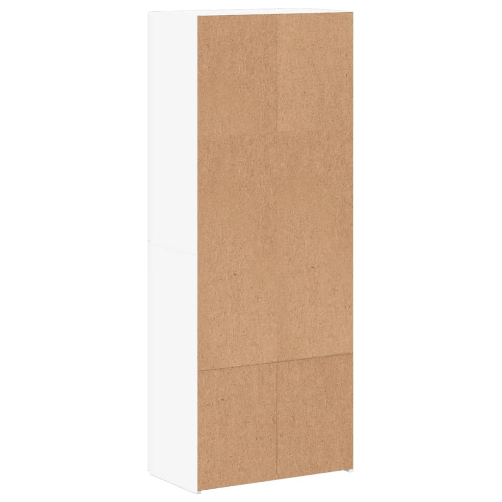 vidaXL Fișet, alb, 60x32x153 cm, lemn prelucrat vidaXL Fișet, alb, 60x32x153 cm, lemn prelucrat