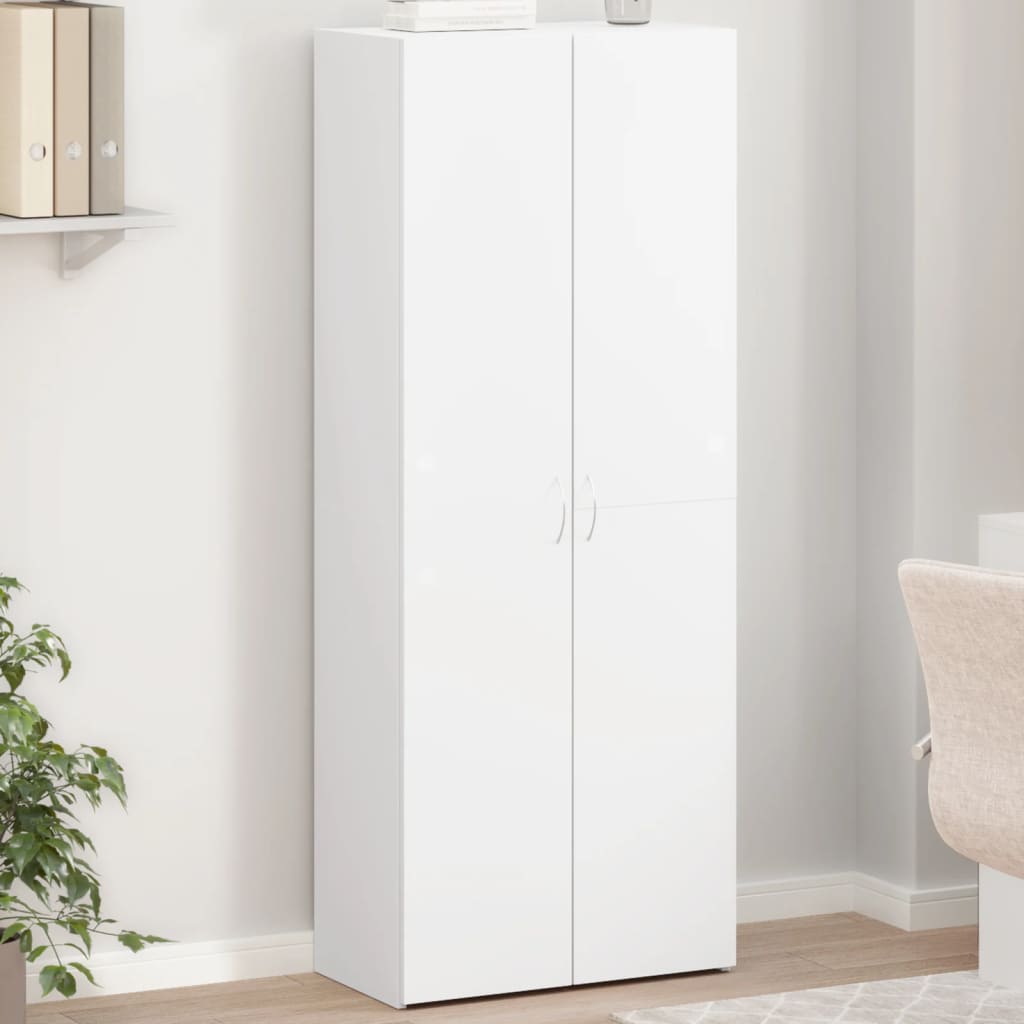 vidaXL Fișet, alb, 60x32x153 cm, lemn prelucrat vidaXL Fișet, alb, 60x32x153 cm, lemn prelucrat
