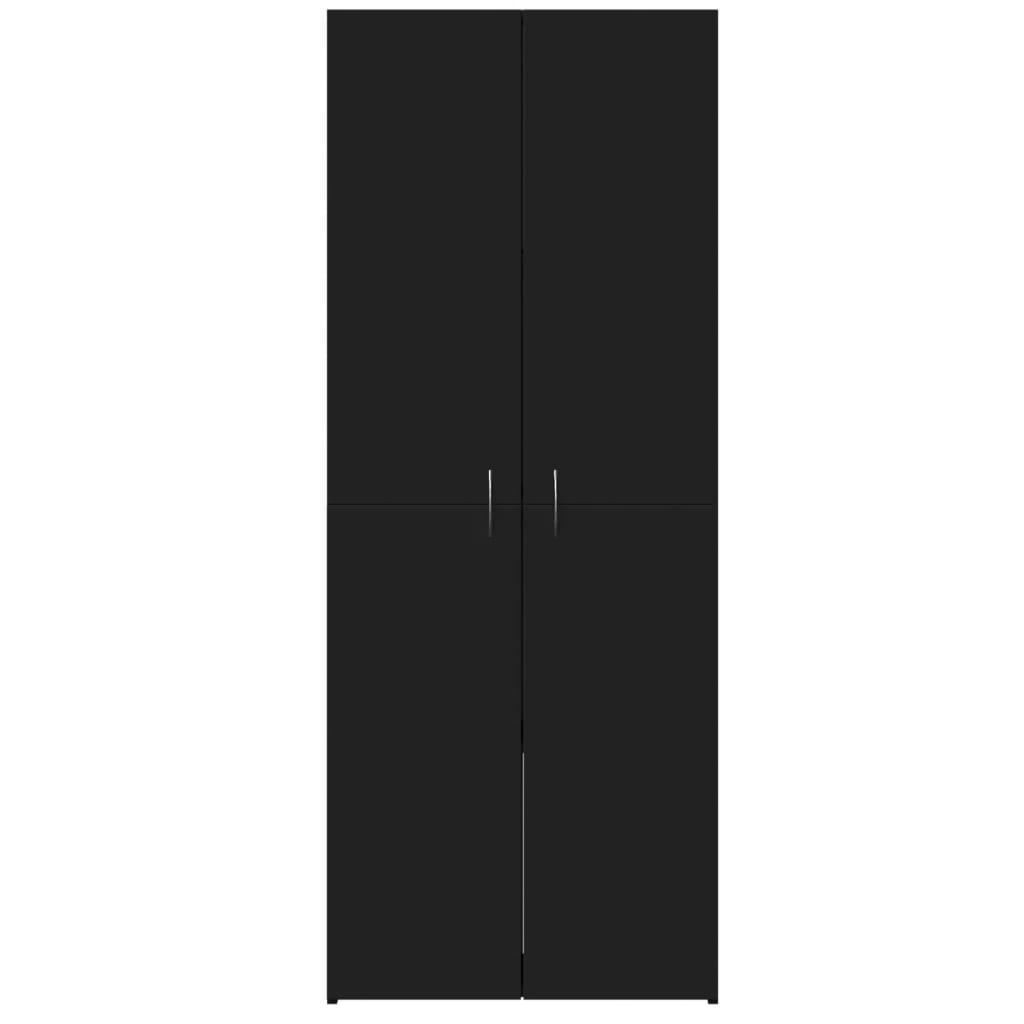 vidaXL Fișet, negru, 60x32x153 cm, lemn prelucrat vidaXL Fișet, negru, 60x32x153 cm, lemn prelucrat