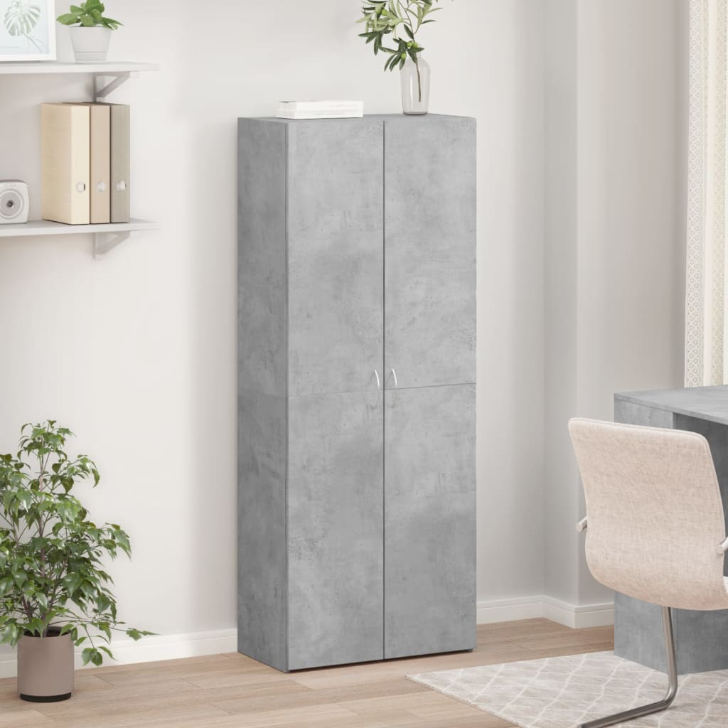 vidaXL Fișet, gri beton, 60x32x153 cm, lemn prelucrat vidaXL Fișet, gri beton, 60x32x153 cm, lemn prelucrat