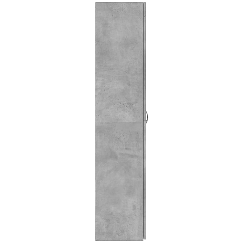 vidaXL Fișet, gri beton, 60x32x153 cm, lemn prelucrat vidaXL Fișet, gri beton, 60x32x153 cm, lemn prelucrat