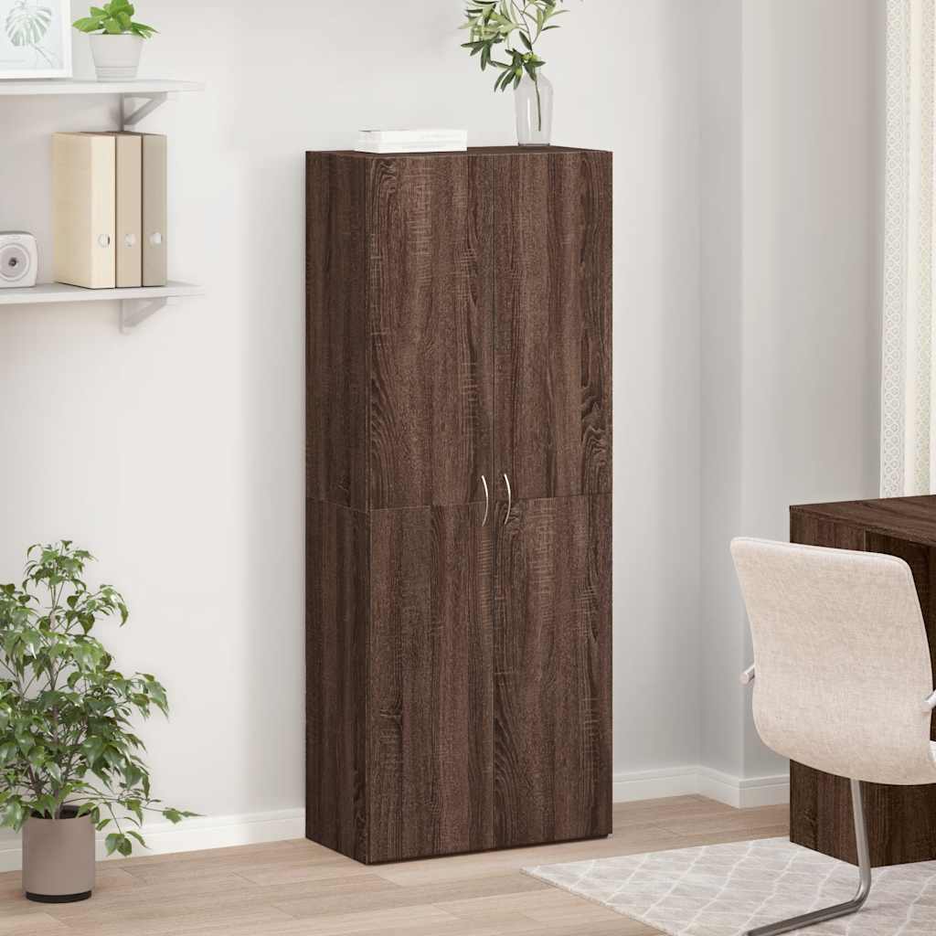 vidaXL Fișet, stejar maro, 60x32x153 cm, lemn prelucrat vidaXL Fișet, stejar maro, 60x32x153 cm, lemn prelucrat