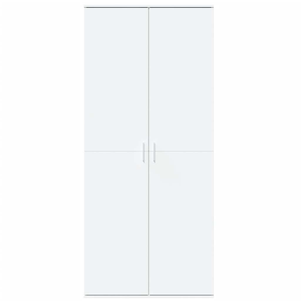vidaXL Dulap înalt, alb, 80x35x180 cm, lemn prelucrat
