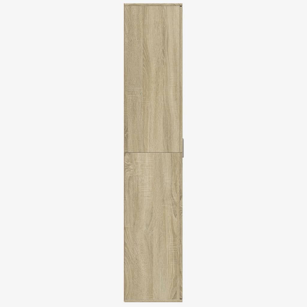vidaXL Dulap înalt, stejar sonoma, 80x35x180 cm, lemn prelucrat