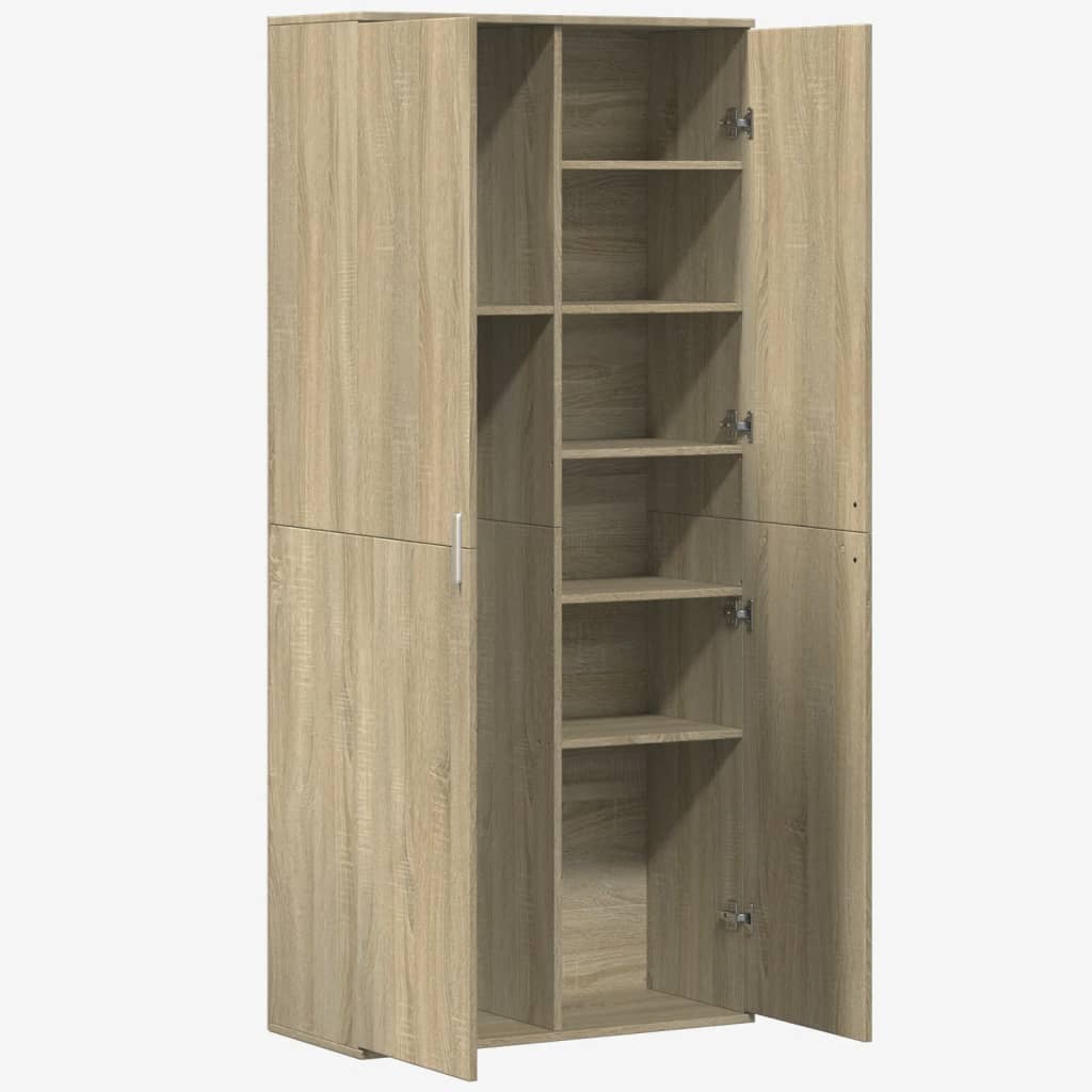 vidaXL Dulap înalt, stejar sonoma, 80x35x180 cm, lemn prelucrat