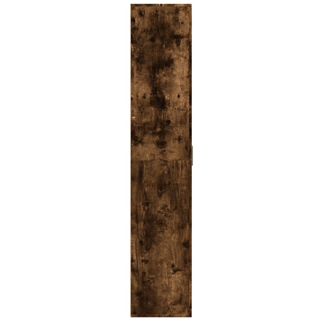 vidaXL Dulap înalt, stejar fumuriu, 80x35x180 cm, lemn prelucrat
