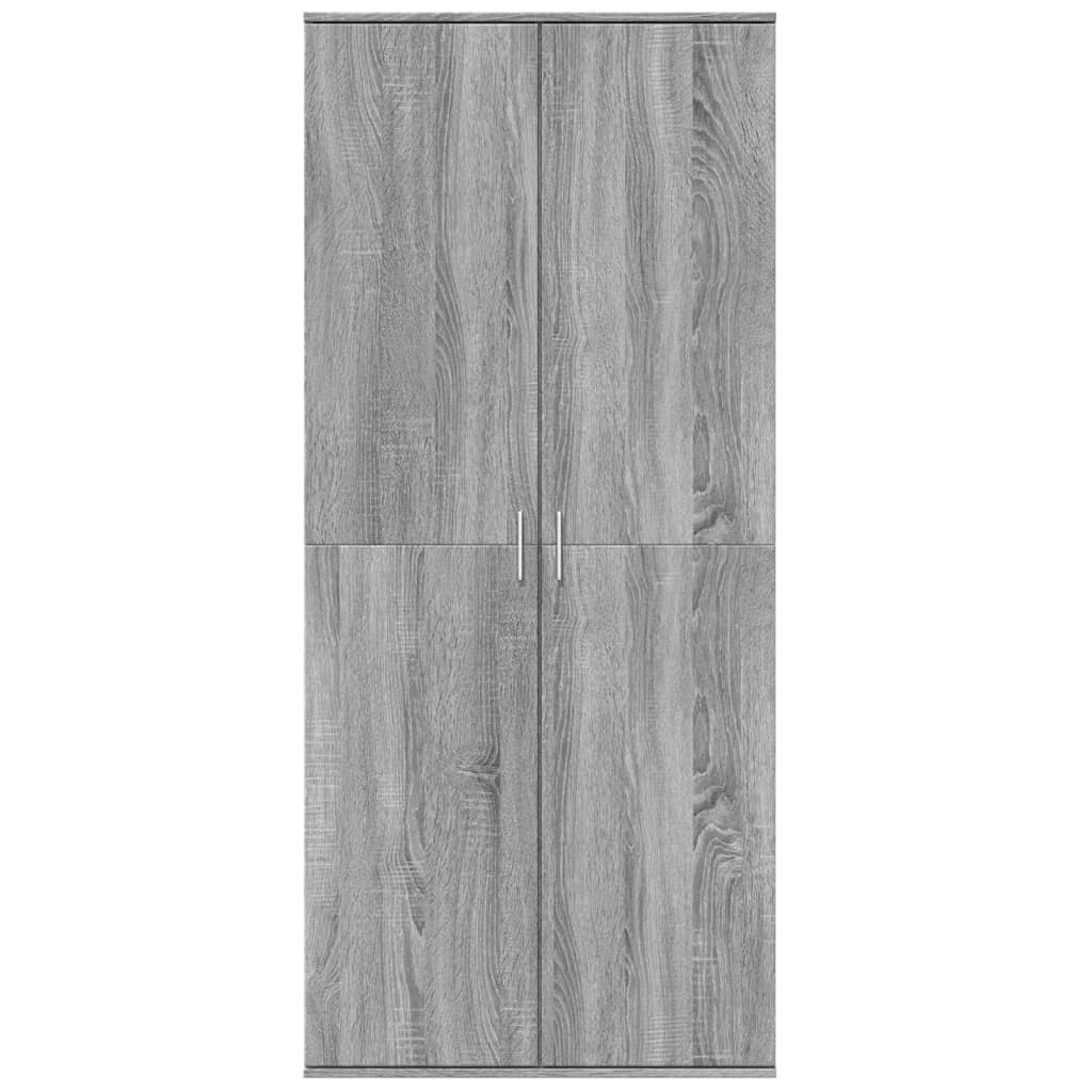 vidaXL Dulap înalt, gri sonoma, 80x35x180 cm, lemn prelucrat