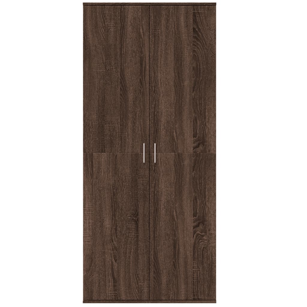 vidaXL Dulap înalt, stejar maro, 80x35x180 cm, lemn prelucrat vidaXL Dulap înalt, stejar maro, 80x35x180 cm, lemn prelucrat