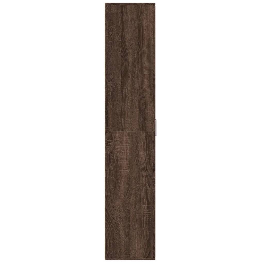 vidaXL Dulap înalt, stejar maro, 80x35x180 cm, lemn prelucrat vidaXL Dulap înalt, stejar maro, 80x35x180 cm, lemn prelucrat