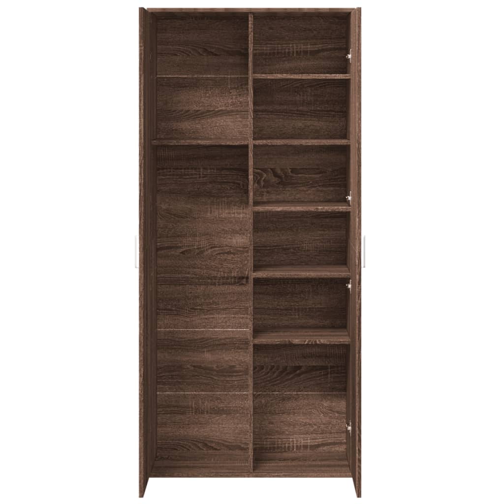 vidaXL Dulap înalt, stejar maro, 80x35x180 cm, lemn prelucrat vidaXL Dulap înalt, stejar maro, 80x35x180 cm, lemn prelucrat