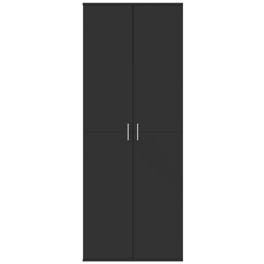 vidaXL Dulap înalt, negru, 70x35x180 cm, lemn prelucrat vidaXL Dulap înalt, negru, 70x35x180 cm, lemn prelucrat