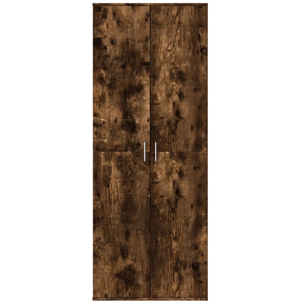 vidaXL Dulap înalt, stejar fumuriu, 70x35x180 cm, lemn prelucrat vidaXL Dulap înalt, stejar fumuriu, 70x35x180 cm, lemn prelucrat