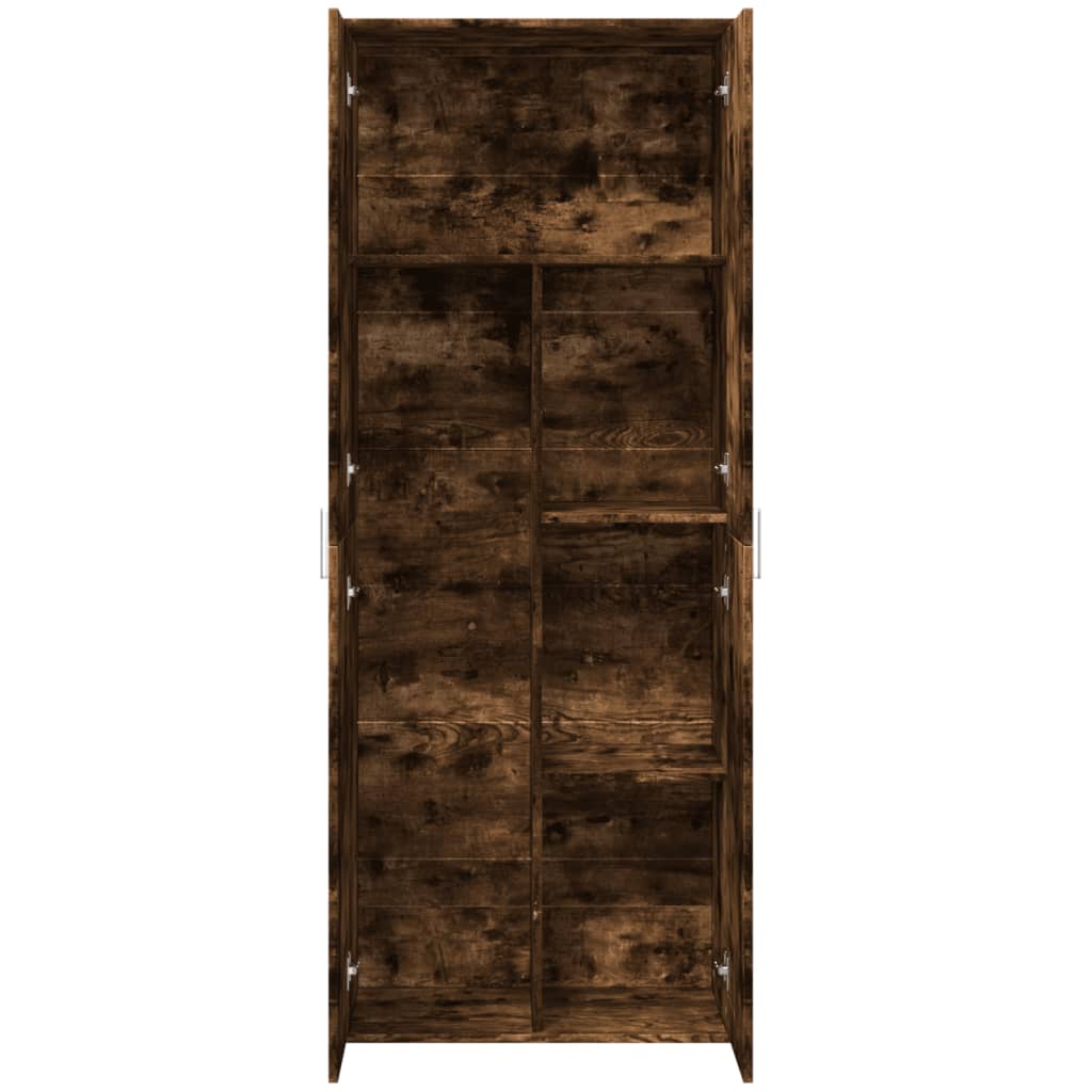 vidaXL Dulap înalt, stejar fumuriu, 70x35x180 cm, lemn prelucrat vidaXL Dulap înalt, stejar fumuriu, 70x35x180 cm, lemn prelucrat