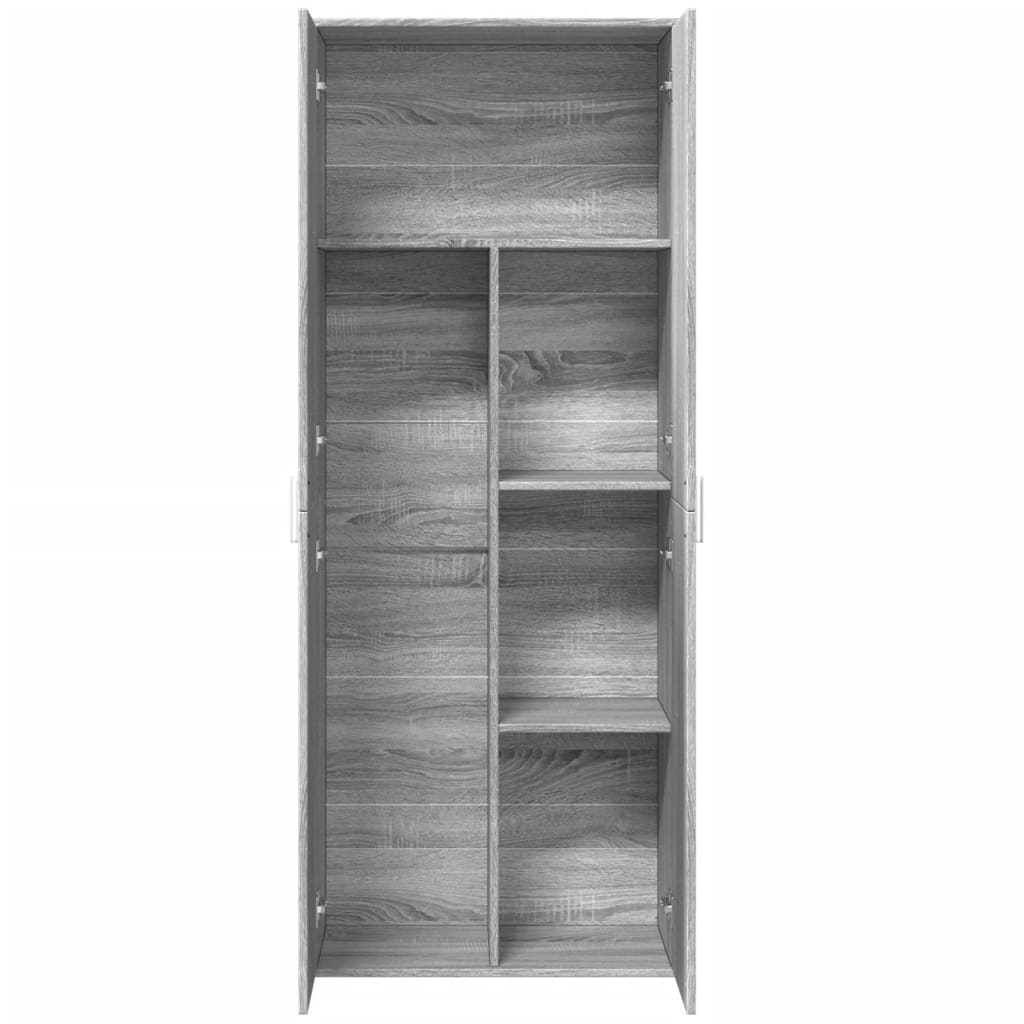 vidaXL Dulap înalt, gri sonoma, 70x35x180 cm, lemn prelucrat