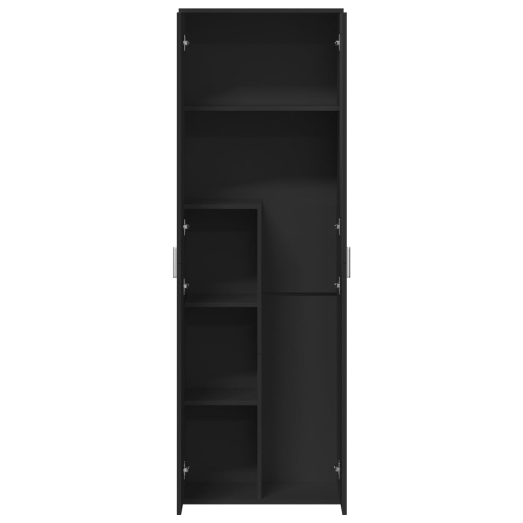 vidaXL Dulap înalt, negru, 60x35x180 cm, lemn prelucrat