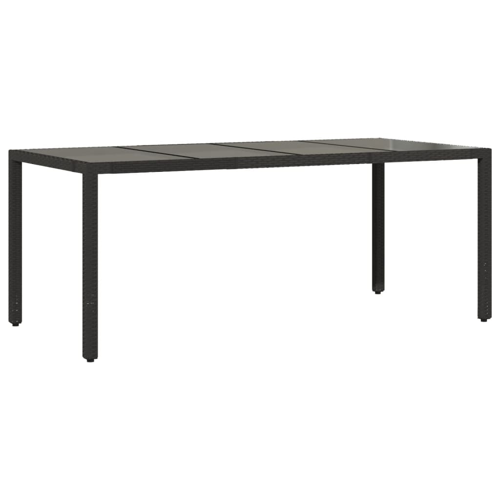 vidaXL Set mobilier de grădină cu perne, 9 piese, negru, poliratan vidaXL Set mobilier de grădină cu perne, 9 piese, negru, poliratan