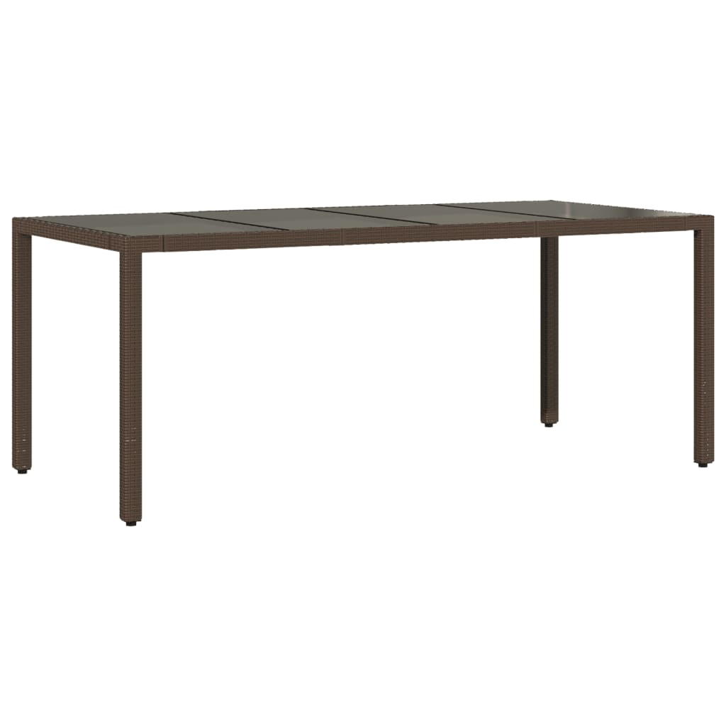 vidaXL Set mobilier de grădină cu perne, 9 piese, maro, poliratan