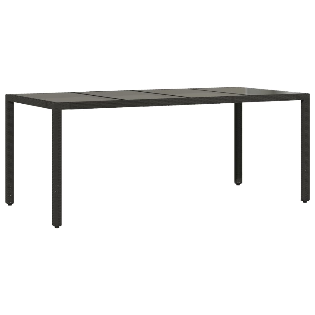 vidaXL Set mobilier de grădină cu perne, 9 piese, negru, poliratan vidaXL Set mobilier de grădină cu perne, 9 piese, negru, poliratan
