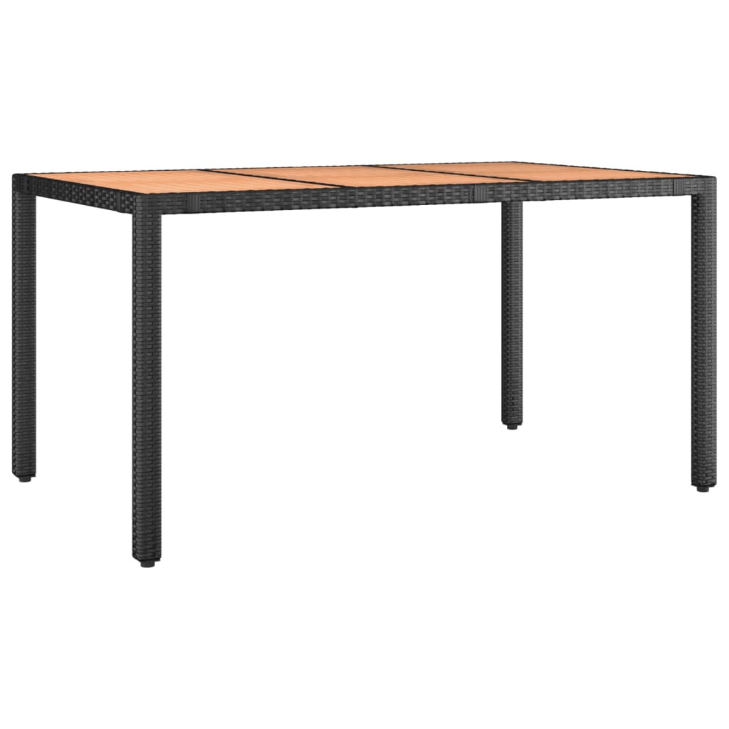 vidaXL Set bistro de grădină cu perne, 5 piese, negru, poliratan vidaXL Set bistro de grădină cu perne, 5 piese, negru, poliratan