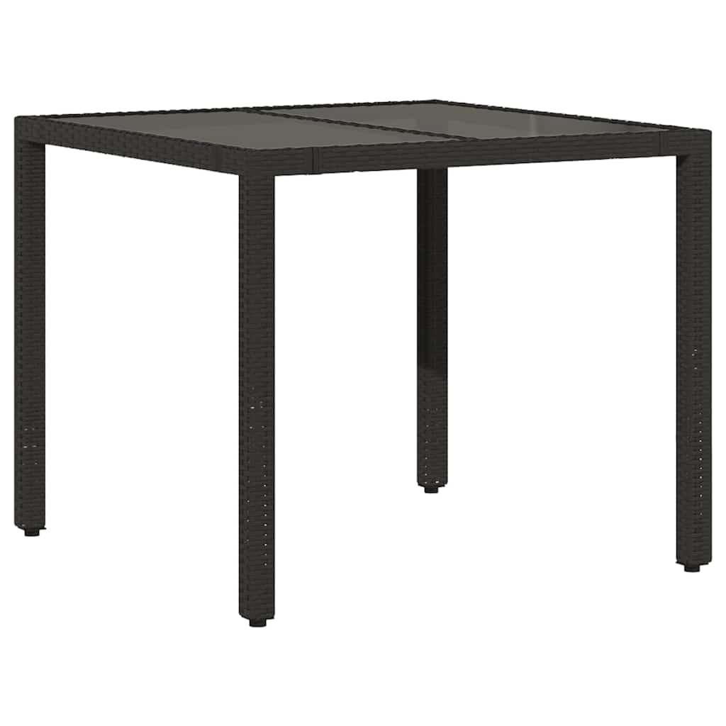 vidaXL Set bistro de grădină cu perne, 5 piese, negru, poliratan vidaXL Set bistro de grădină cu perne, 5 piese, negru, poliratan