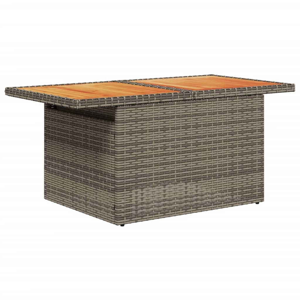 vidaXL Set canapea de grădină cu perne, 2 piese, poliratan/lemn acacia