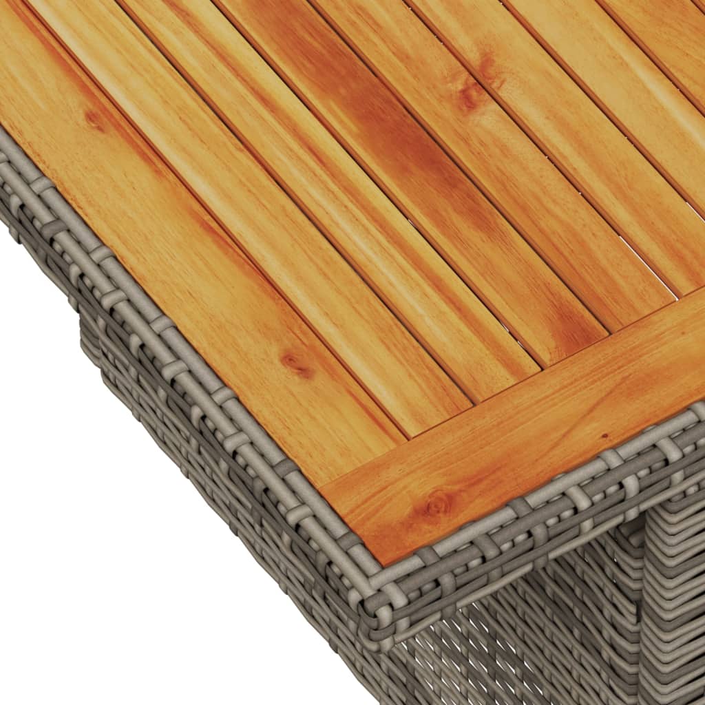 vidaXL Set canapea de grădină cu perne, 2 piese, poliratan/lemn acacia
