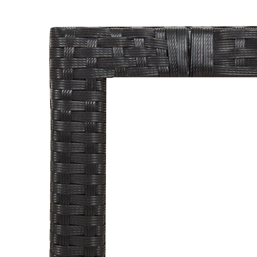 vidaXL Set mobilier de grădină cu perne, 9 piese, negru, poliratan vidaXL Set mobilier de grădină cu perne, 9 piese, negru, poliratan