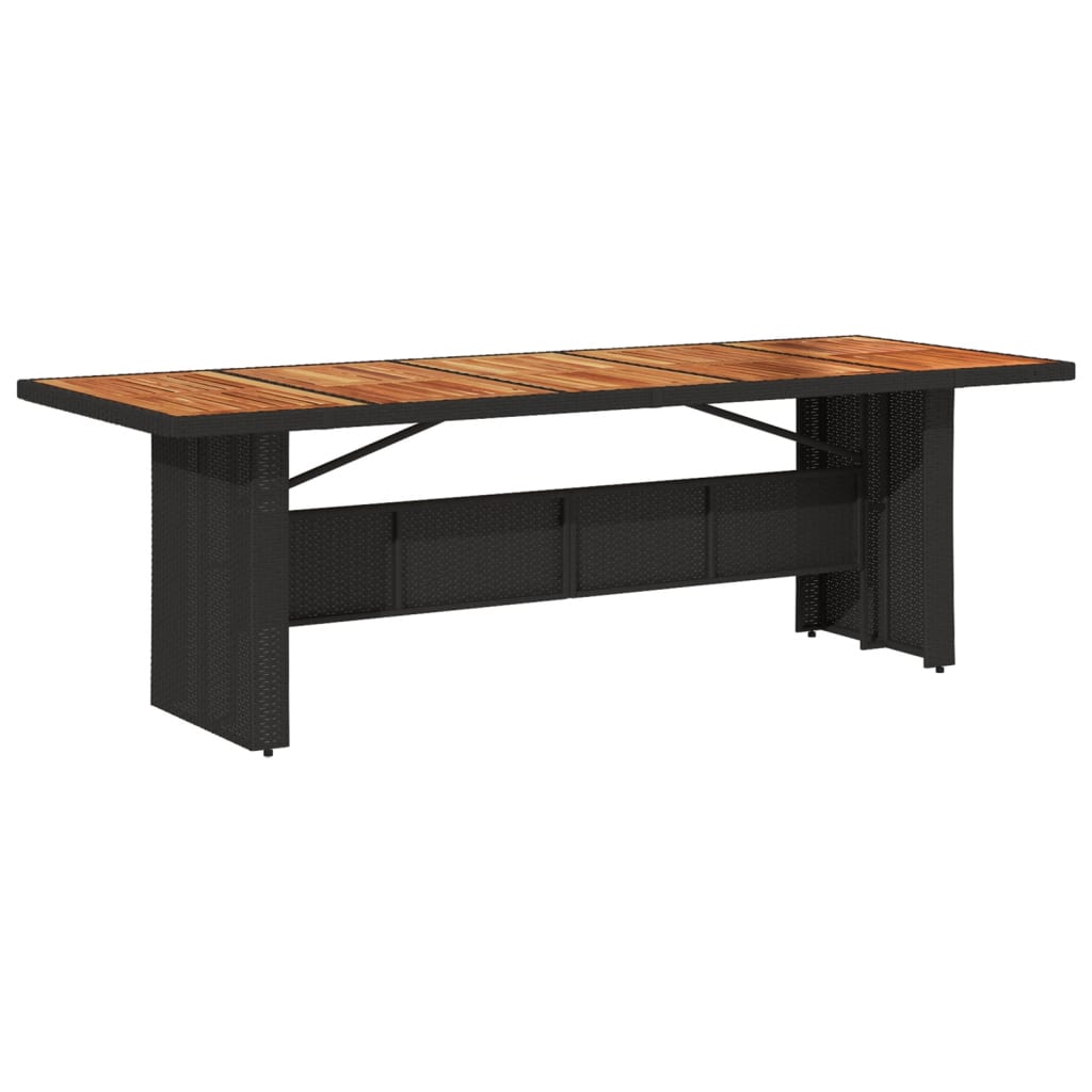 vidaXL Set mobilier de grădină cu perne, 9 piese, negru, poliratan vidaXL Set mobilier de grădină cu perne, 9 piese, negru, poliratan