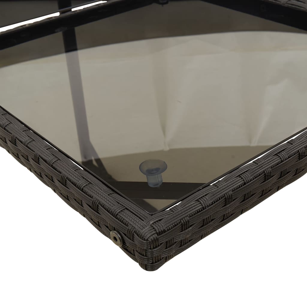 vidaXL Set mobilier de grădină cu perne, 9 piese, negru, poliratan vidaXL Set mobilier de grădină cu perne, 9 piese, negru, poliratan