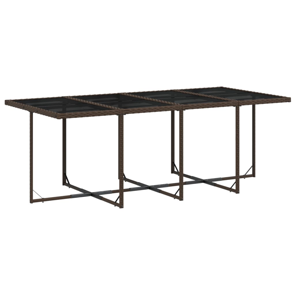 vidaXL Set mobilier de grădină, 13 piese, maro, cu perne, poliratan vidaXL Set mobilier de grădină, 13 piese, maro, cu perne, poliratan