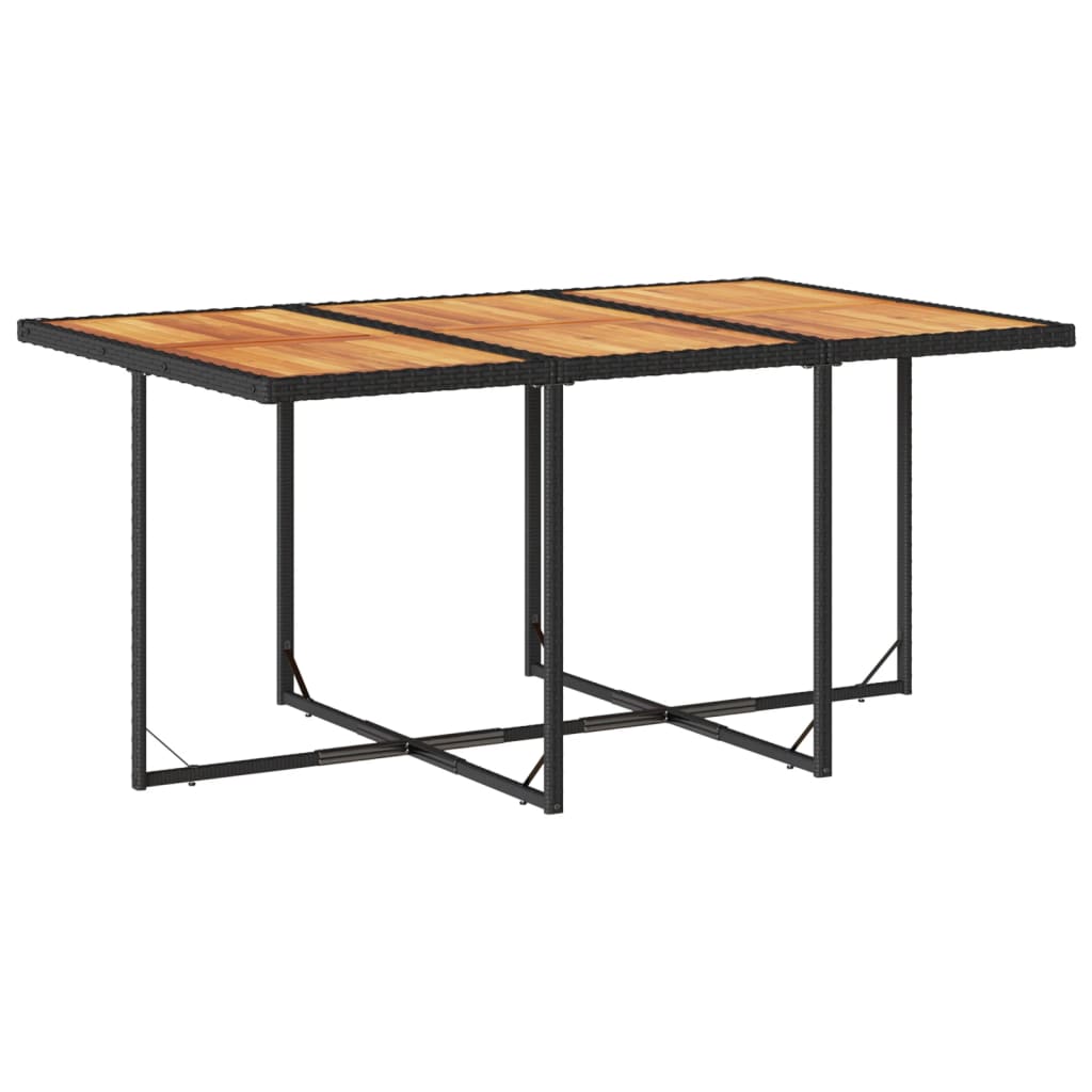 vidaXL Set mobilier de grădină cu perne, 7 piese, negru, poliratan vidaXL Set mobilier de grădină cu perne, 7 piese, negru, poliratan