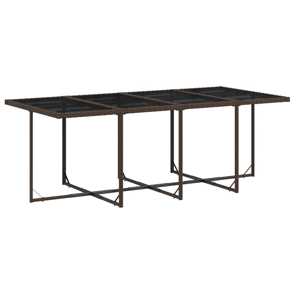 vidaXL Set mobilier de grădină, 13 piese, maro, cu perne, poliratan