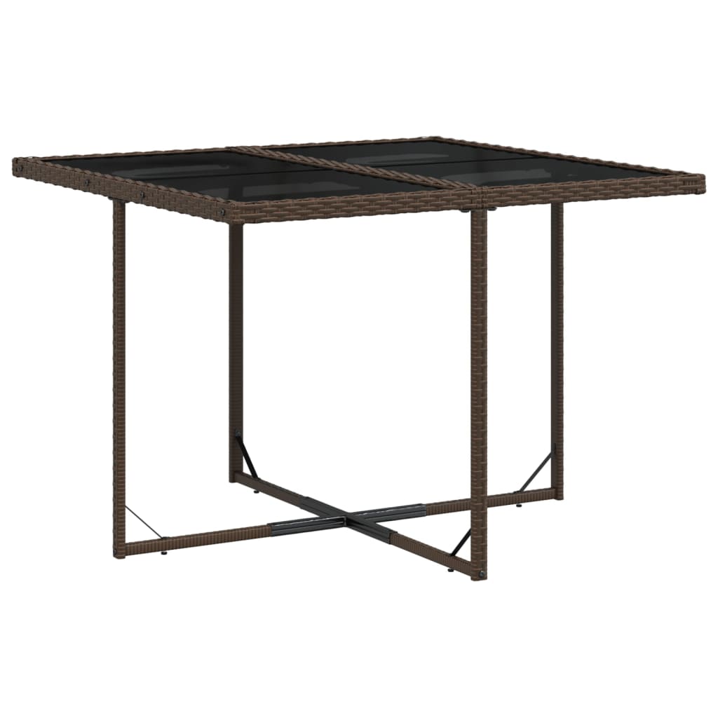 vidaXL Set mobilier de grădină, 5 piese, cu perne, maro, poliratan vidaXL Set mobilier de grădină, 5 piese, cu perne, maro, poliratan