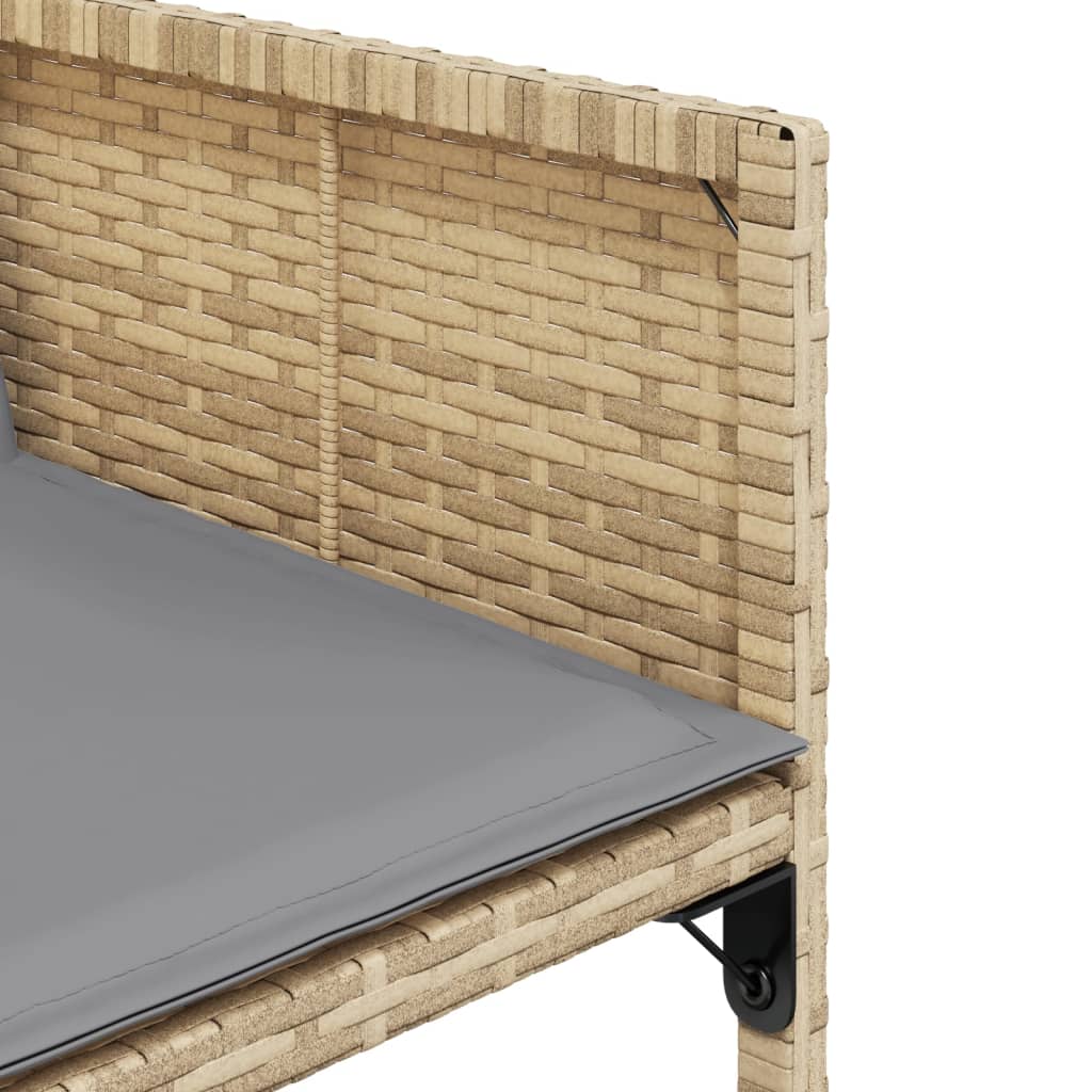 vidaXL Set mobilier pentru grădină, 5 piese, cu perne, bej, poliratan vidaXL Set mobilier pentru grădină, 5 piese, cu perne, bej, poliratan