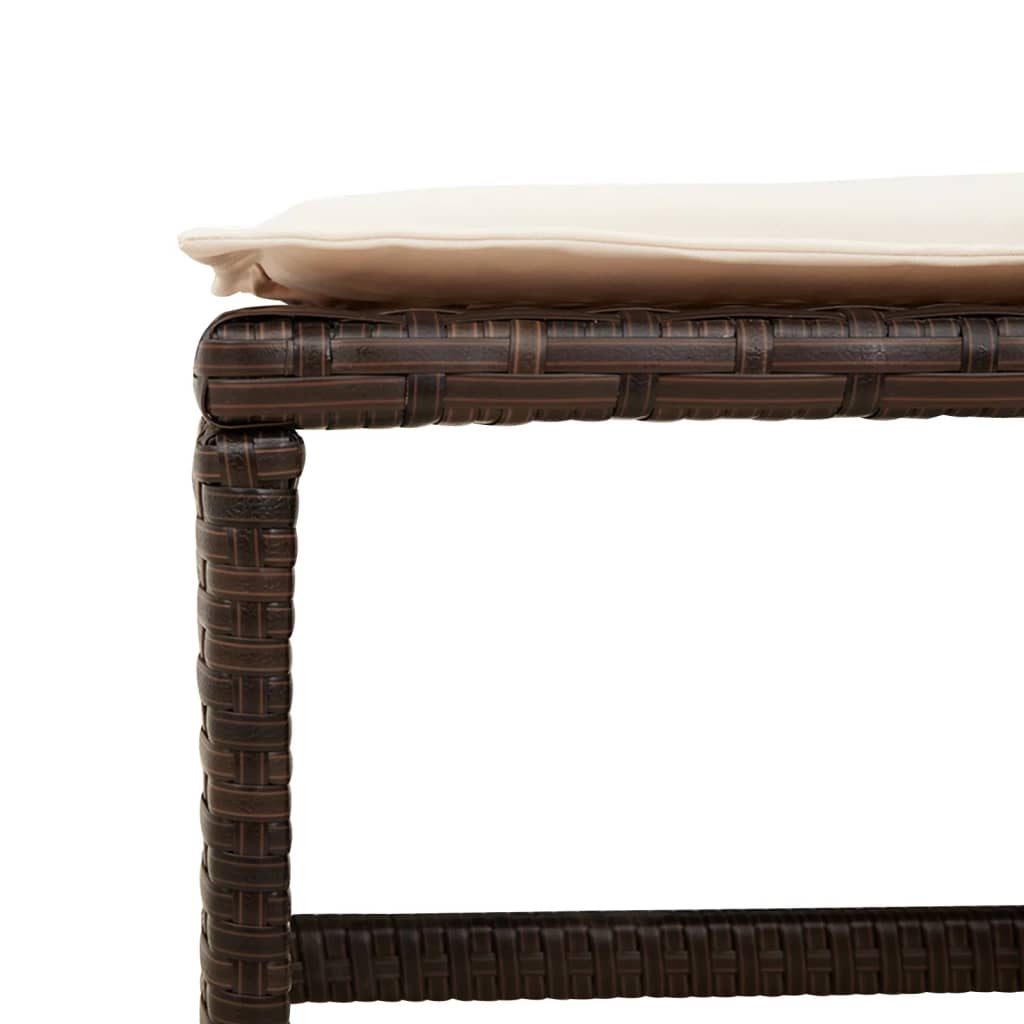 vidaXL Set mobilier de grădină, 13 piese, maro, cu perne, poliratan vidaXL Set mobilier de grădină, 13 piese, maro, cu perne, poliratan