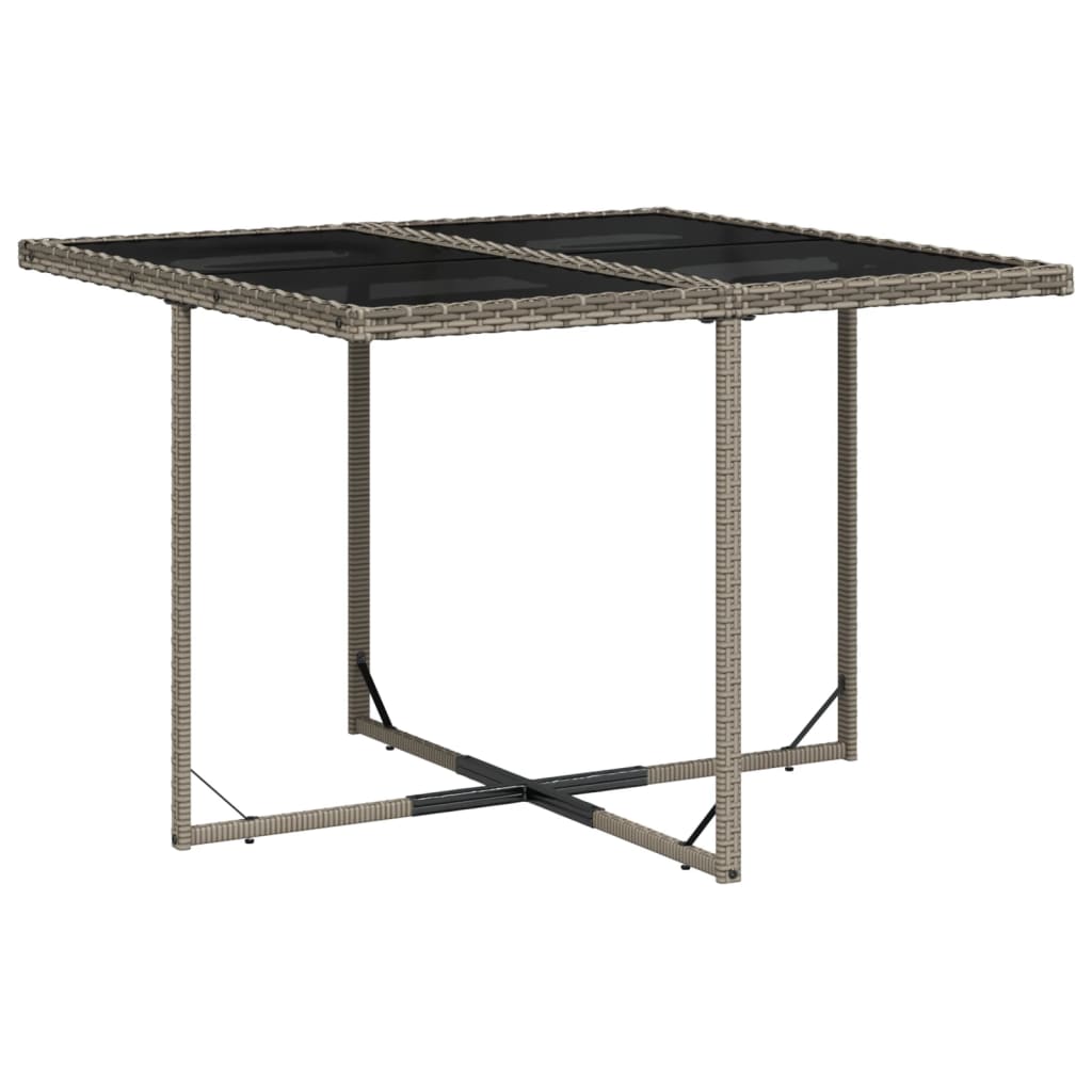vidaXL Set mobilier grădină cu perne, 9 piese, gri, poliratan vidaXL Set mobilier grădină cu perne, 9 piese, gri, poliratan