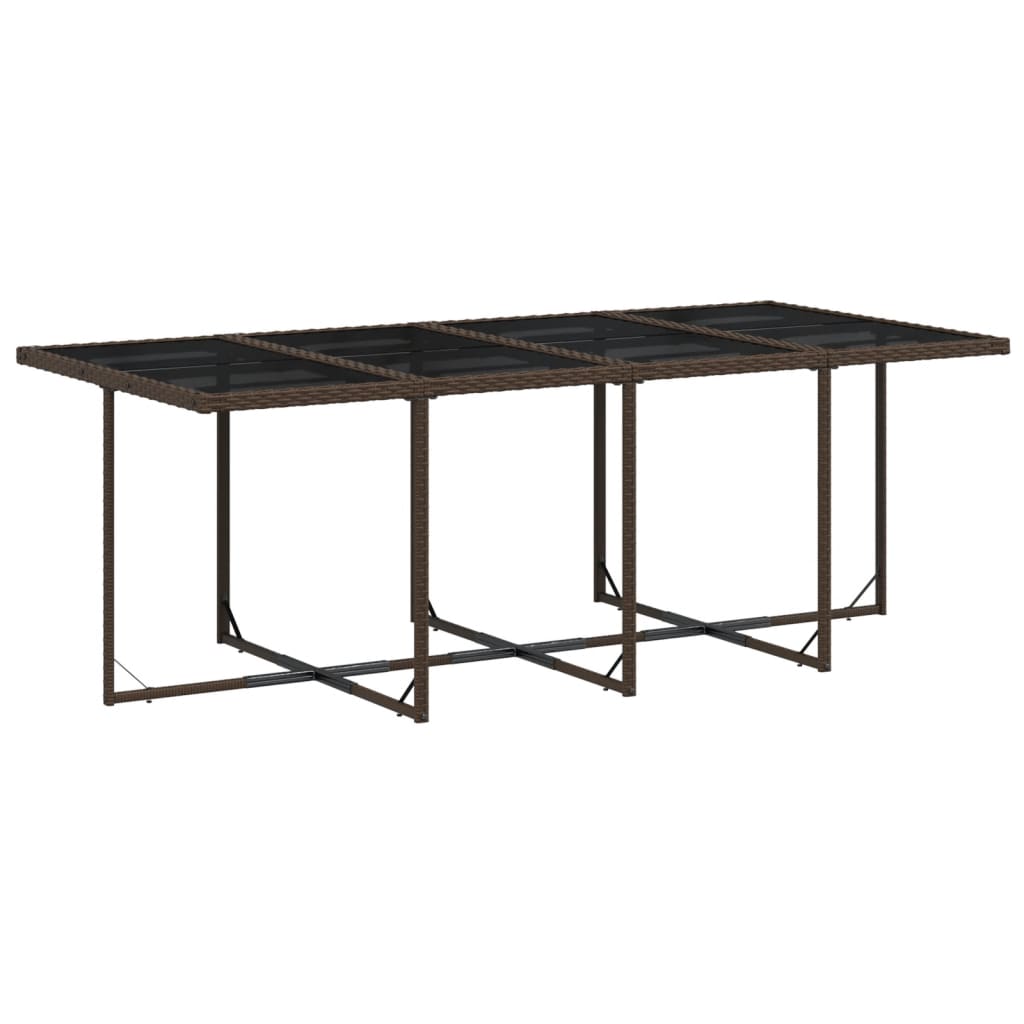 vidaXL Set mobilier de grădină, 13 piese, maro, cu perne, poliratan vidaXL Set mobilier de grădină, 13 piese, maro, cu perne, poliratan