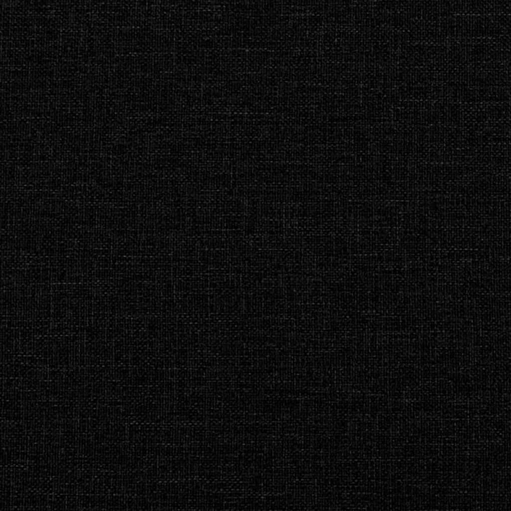 vidaXL Set de canapele, 2 piese, negru, material textil vidaXL Set de canapele, 2 piese, negru, material textil