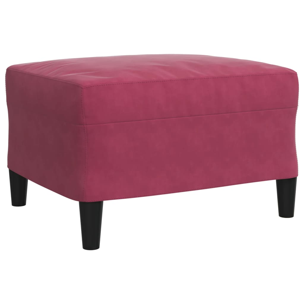 vidaXL Set canapele cu perne, 4 piese, roșu vin, catifea vidaXL Set canapele cu perne, 4 piese, roșu vin, catifea