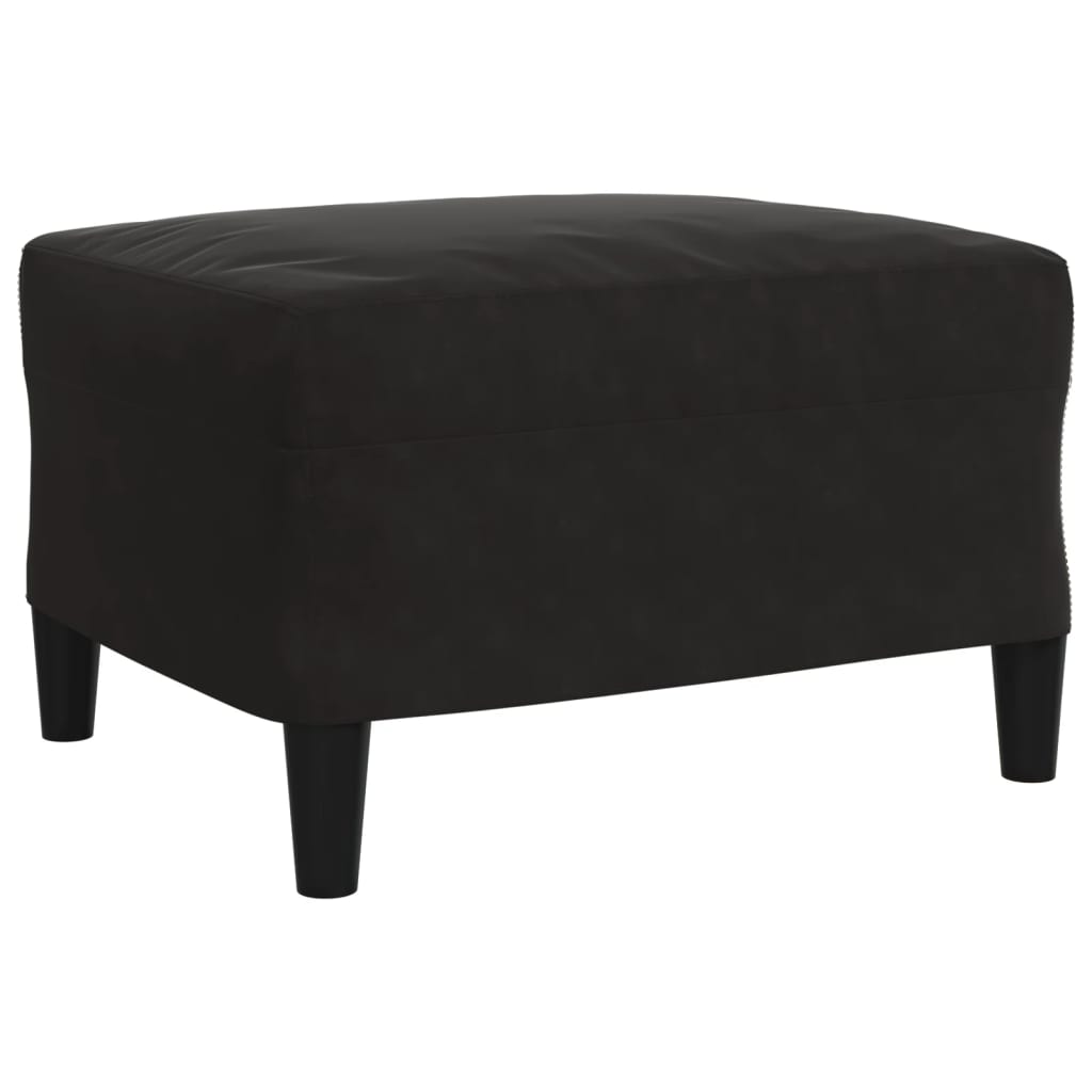 vidaXL Set de canapele cu perne, 4 piese, negru, catifea vidaXL Set de canapele cu perne, 4 piese, negru, catifea