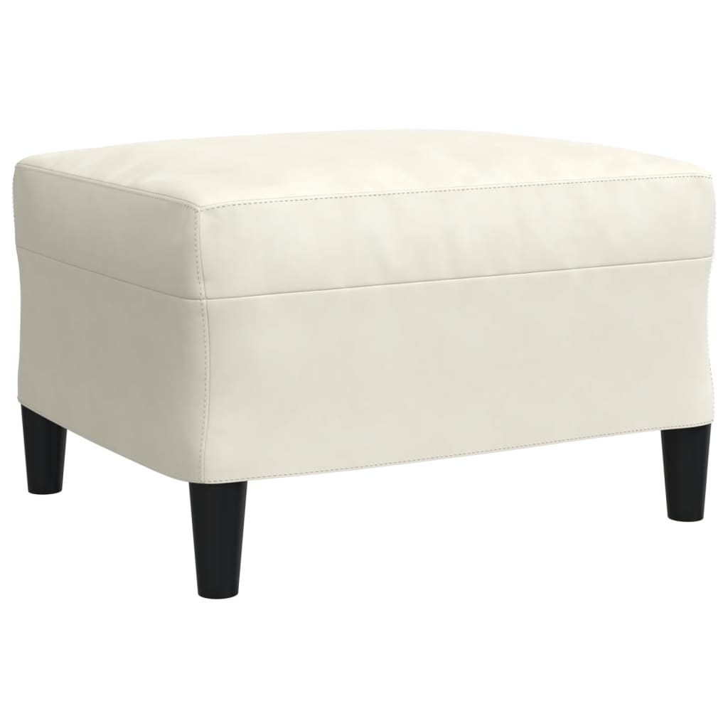 vidaXL Set de canapele cu perne, 4 piese, crem, catifea