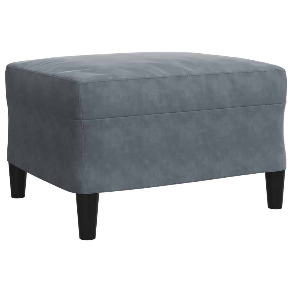 vidaXL Set de canapele cu perne/rulouri, 4 piese, gri închis, catifea