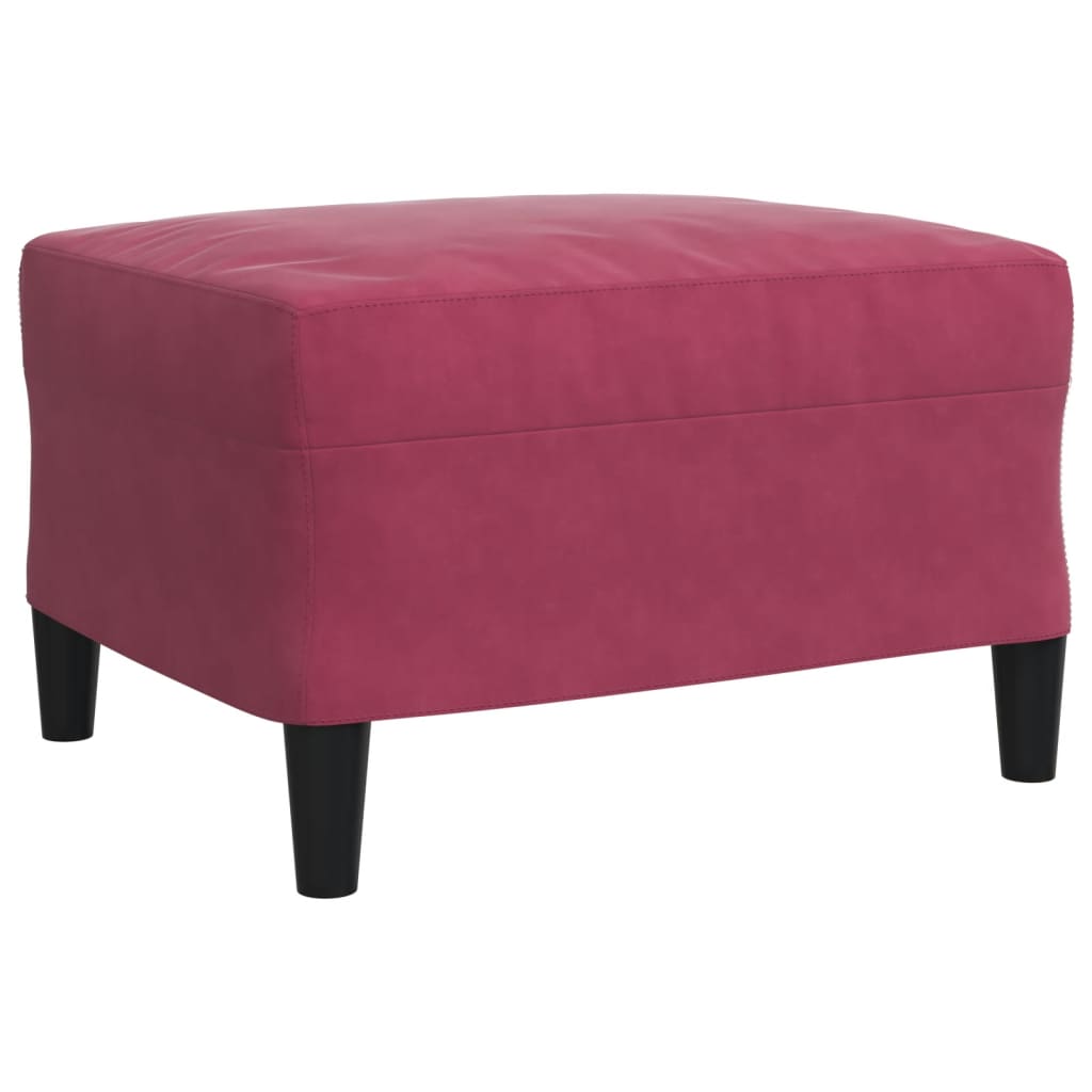 vidaXL Set canapea cu perne/rulouri, 3 piese, roșu vin, catifea vidaXL Set canapea cu perne/rulouri, 3 piese, roșu vin, catifea