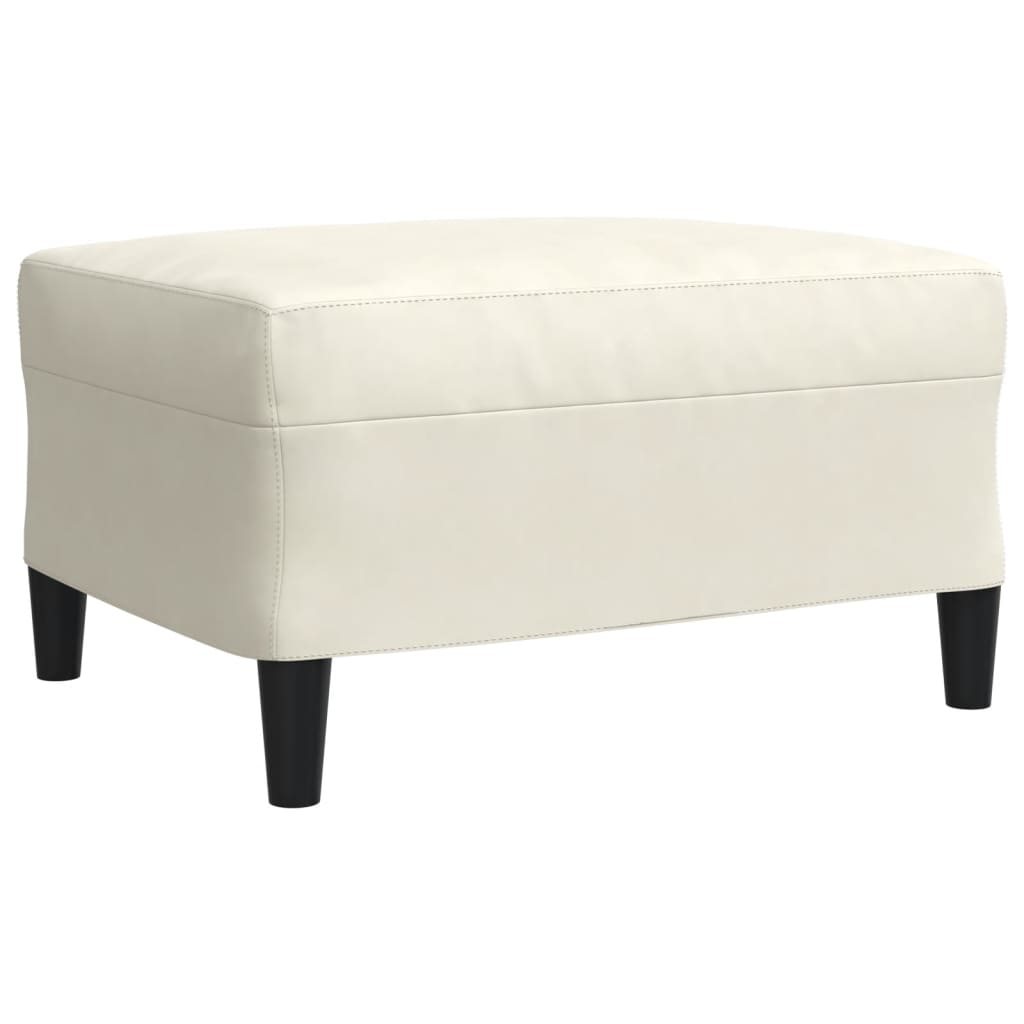 vidaXL Set de canapele cu perne/rulouri, 4 piese, crem, catifea vidaXL Set de canapele cu perne/rulouri, 4 piese, crem, catifea